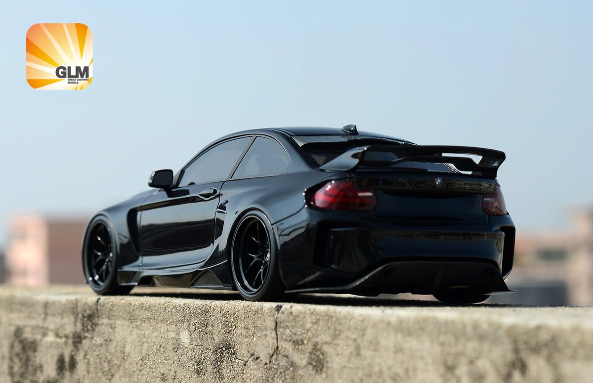 GLM-Models 2015 BMW M235i F22 Darwinpro MTC Black Sails Widebody Black 1:18