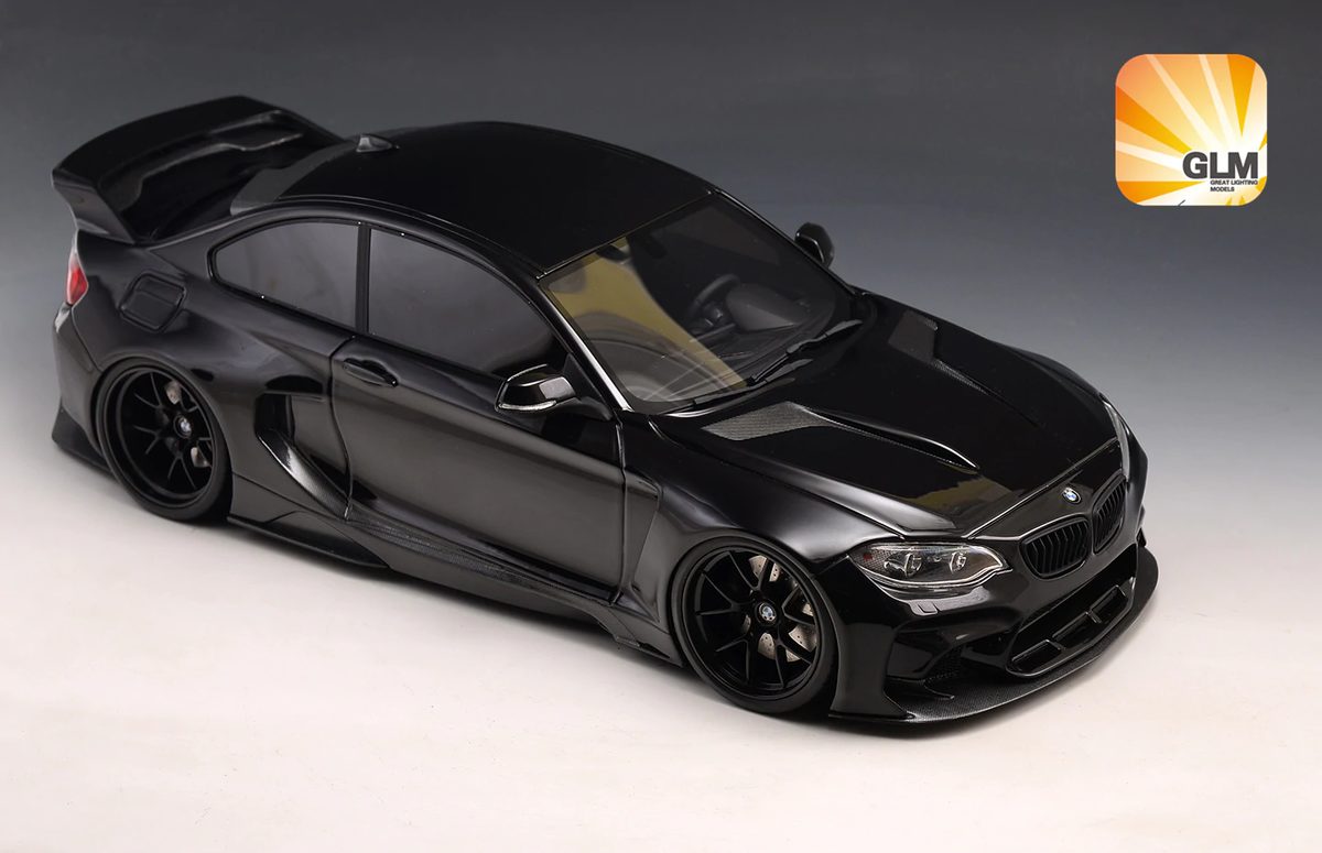 GLM-Models 2015 BMW M235i F22 Darwinpro MTC Black Sails Widebody Black 1:18