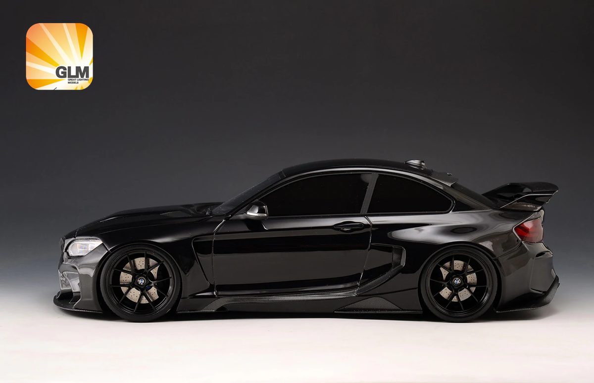 GLM-Models 2015 BMW M235i F22 Darwinpro MTC Black Sails Widebody Black 1:18