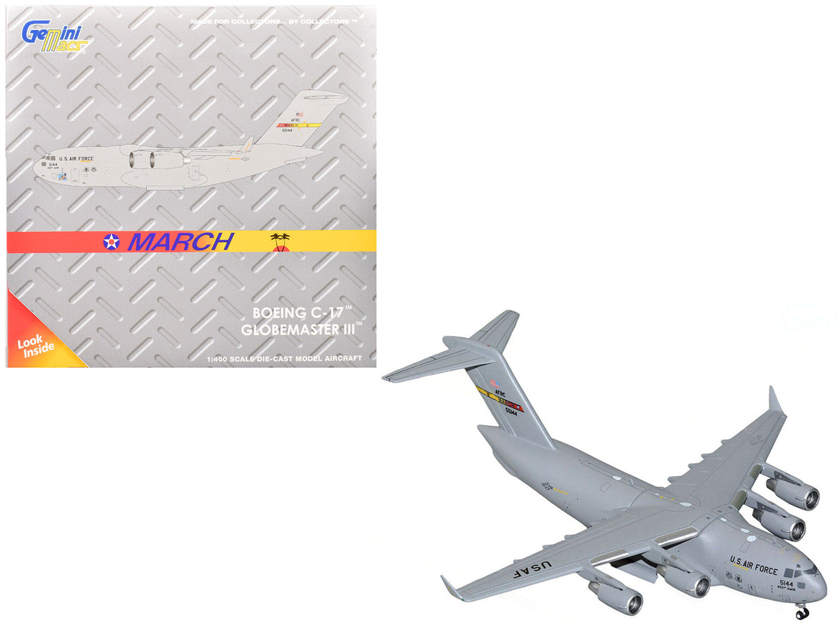 Rapid Vehicles McDonnell Douglas C-17 Globemaster III Transport Aircraft "452nd AMW March ARB"...