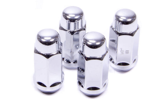 4 Lugnuts Acorn Bulge 1/2 Heat Treated X-Long - 41187XLHTB