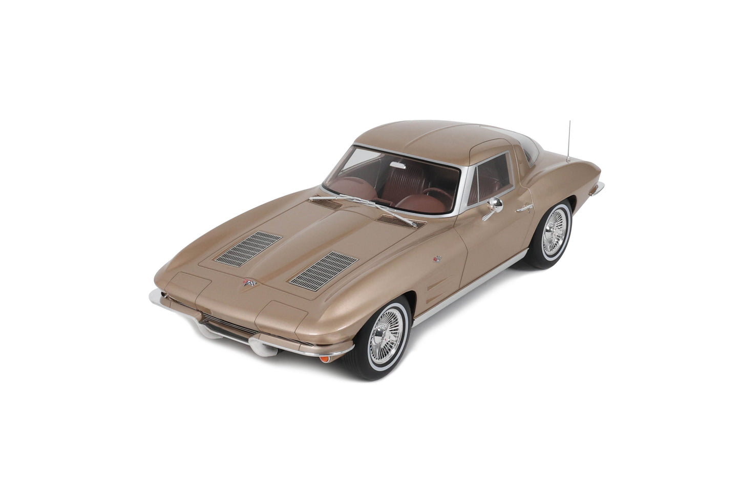 GT Spirit 1963 Chevy Corvette C2 Coupe Saddle Tan 1:12