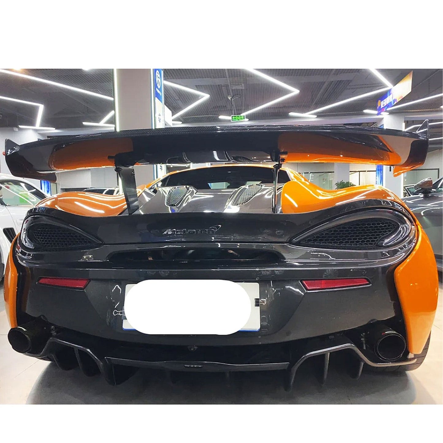 Dry Carbon Fiber GT4 Wing Spoiler for McLaren 570S