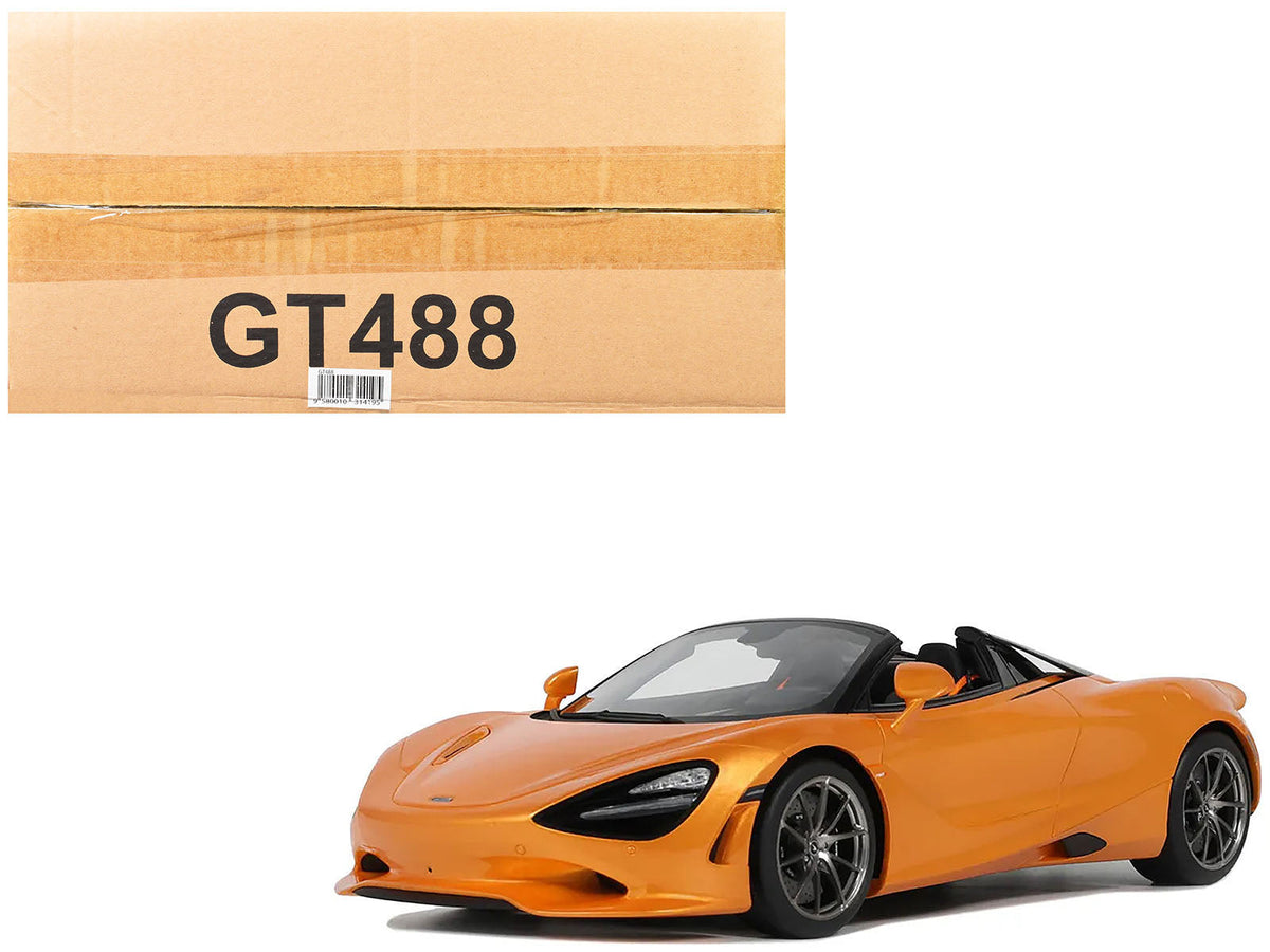 Rapid Vehicles 2024 McLaren 750S Spider Orange Metallic 1/18 Model Car by GT Spirit  free...