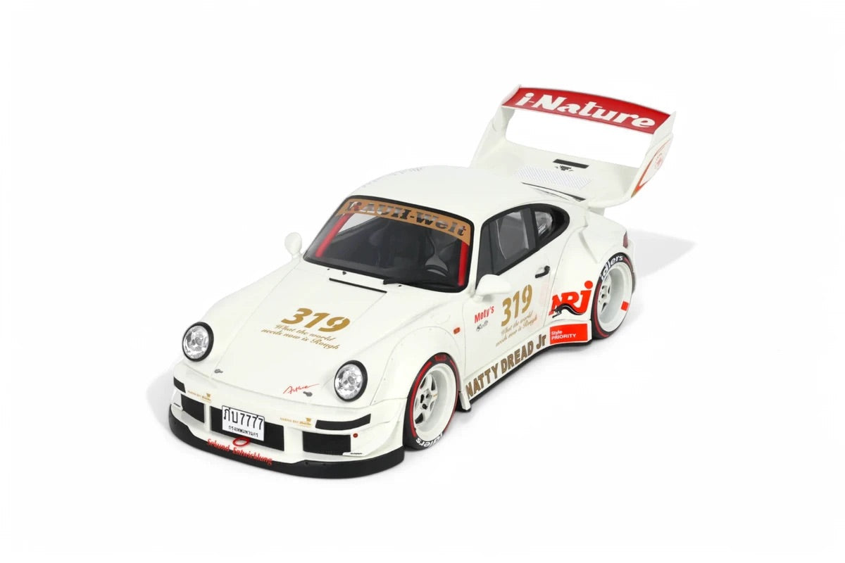 GT Spirit 2024 Porsche 911 964 RWB Natty Dread Jr White 1:18