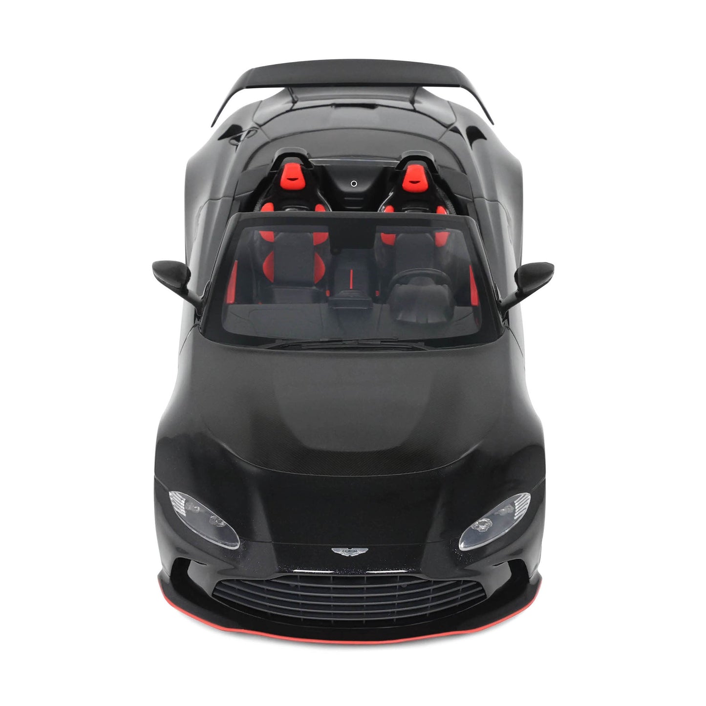 GT Spirit 2023 Aston Martin V12 Vantage Roadster Onyx Black w/ Red Trim 1:18