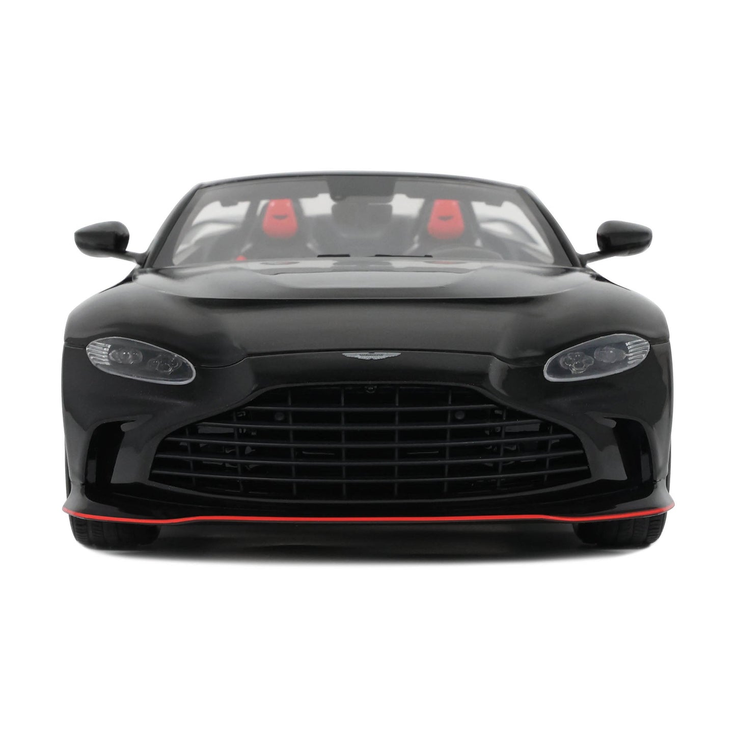 GT Spirit 2023 Aston Martin V12 Vantage Roadster Onyx Black w/ Red Trim 1:18