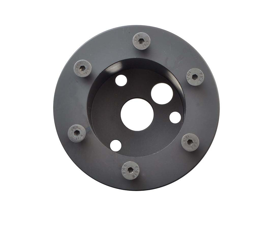 GT3 Hub Adaptor 3 to 6 Bolt Black - 203006