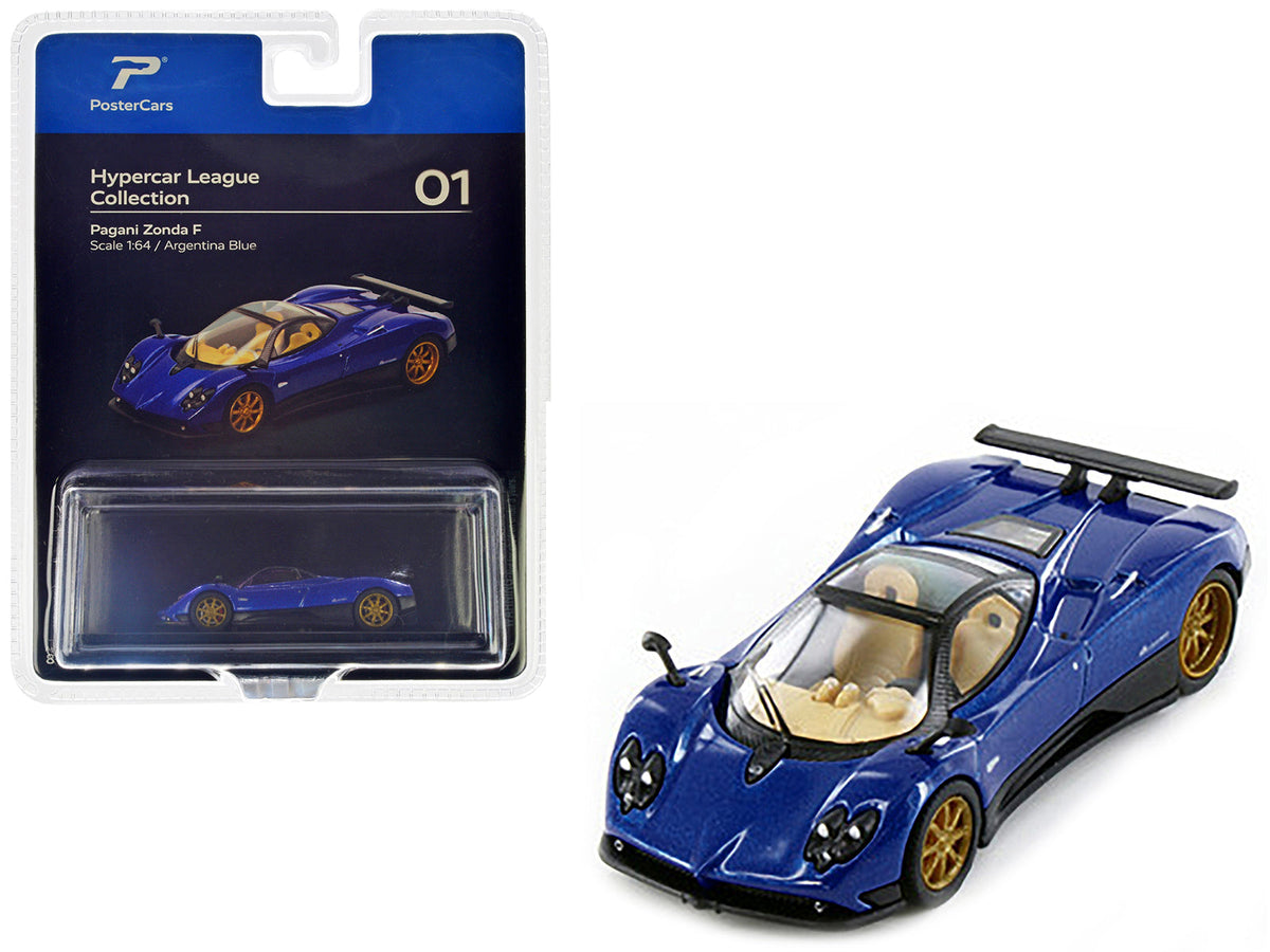 Rapid Vehicles Pagani Zonda F Argentina Blue Metallic "Hypercar League Collection" 1/64 Diecast...