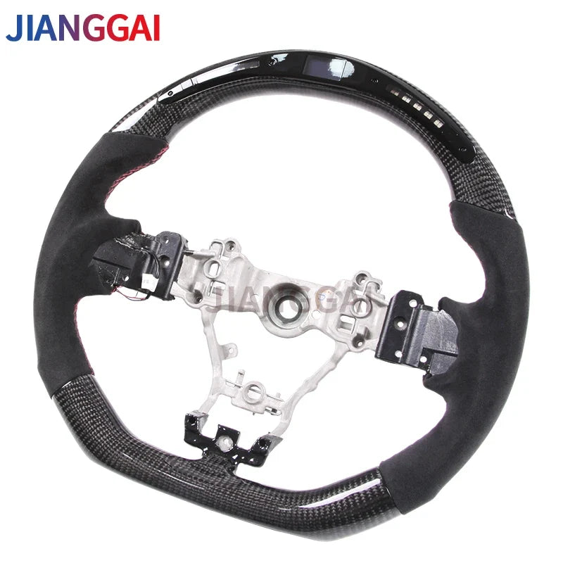 Rapid Vehicles Carbon Fiber LED Steering Wheel Fit For Subaru stt/sti/ wrx 86 brz 2015-2021 Itlay...