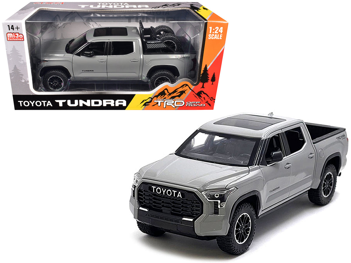 Rapid Vehicles 2023 Toyota Tundra TRD 4x4 Pickup Truck Cement Gray with Sunroof and Wheel Rack...