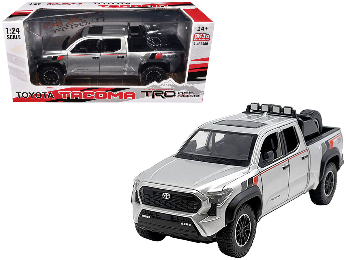 Rapid Vehicles 2024 Toyota Tacoma TRD Off Road Edition Pickup Truck Silver Metallic with TRD...