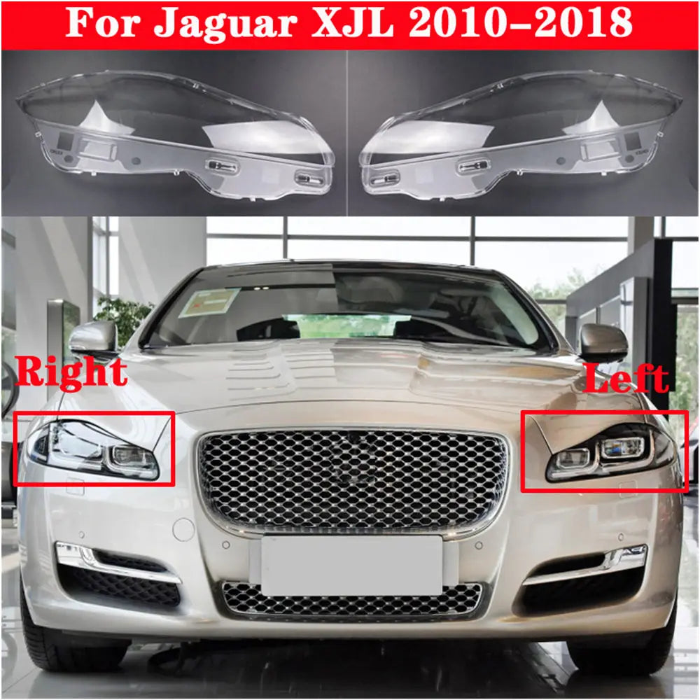 Rapid Vehicles NEW Headlamp Cover Lamp Shade Headlight Glass For Jaguar XJ / XJL 2010 2011 2012...