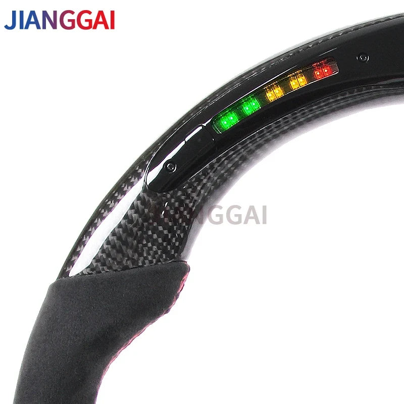Rapid Vehicles Carbon Fiber LED Steering Wheel Fit For Subaru stt/sti/ wrx 86 brz 2015-2021 Itlay...