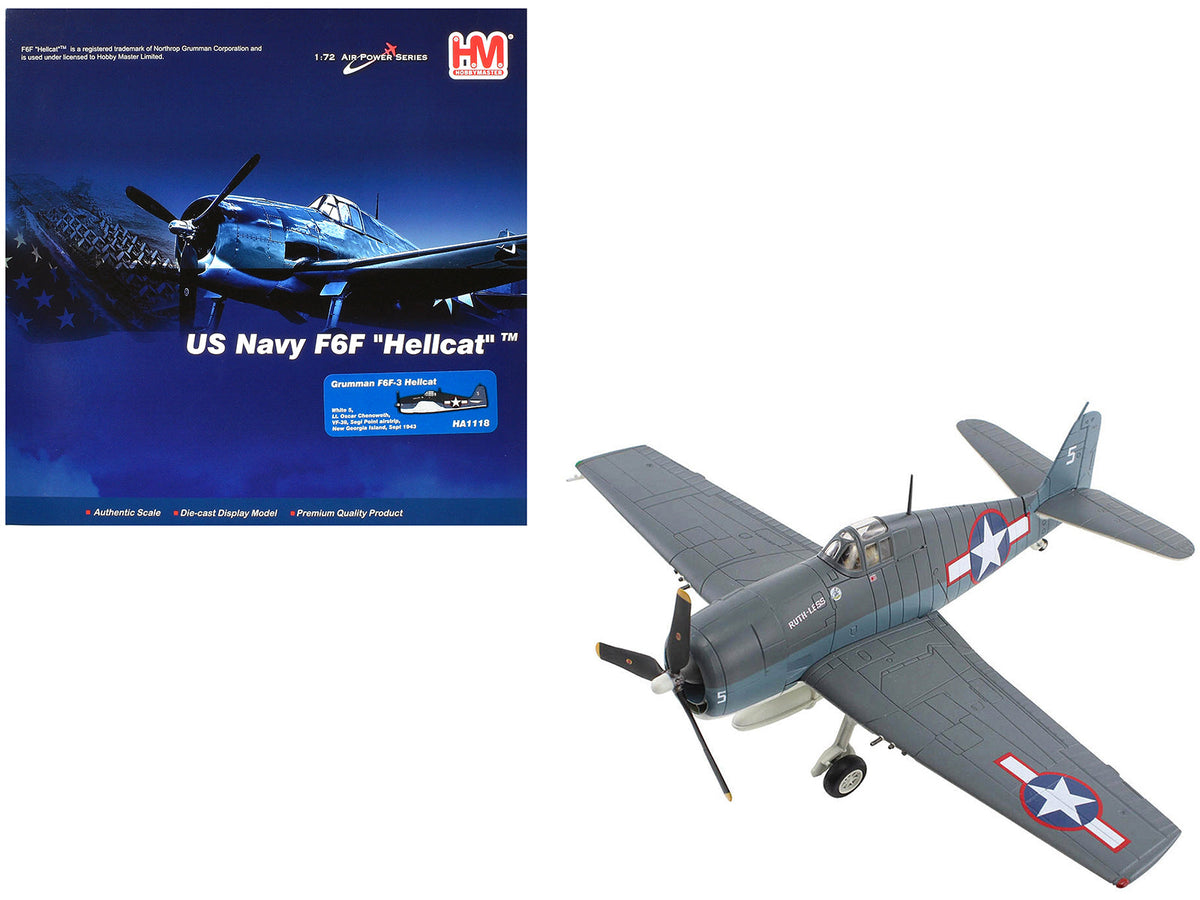 Rapid Vehicles Grumman F6F-3 Hellcat Fighter Aircraft "Ruth-Less Lt. Oscar Chenoweth VF-38 Segi...