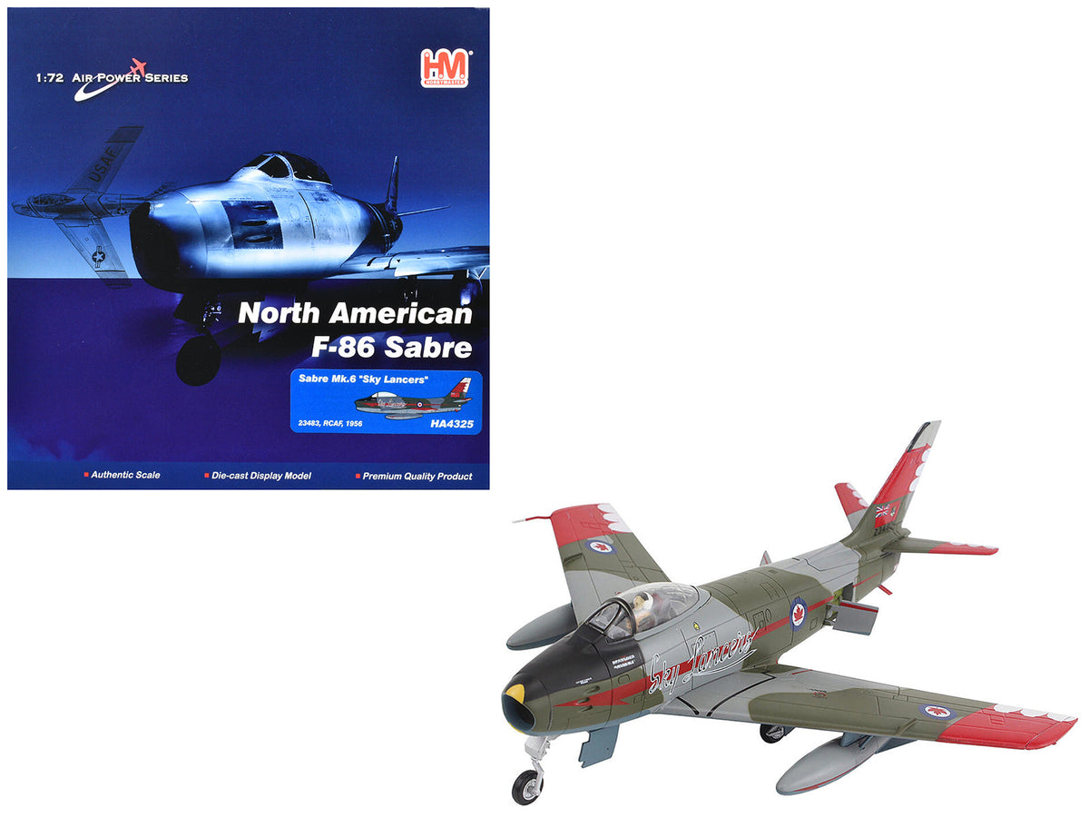 Rapid Vehicles Canadair Sabre Mk.6 Fighter Aircraft "Sky Lancers" (1956) Royal Canadian Air Force...