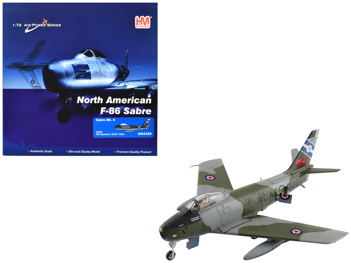 Rapid Vehicles Canadair Sabre Mk.6 Fighter Aircraft "23622 430 Squadron" (1950s) Royal Canadian...