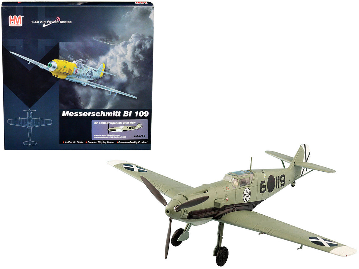 Rapid Vehicles Messerschmitt BF 109E-3 Fighter Aircraft "Hauptmann Siebelt Reents Spanish Civil...