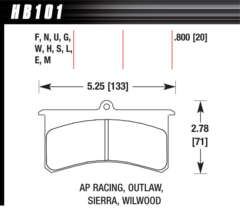 Brake Pad - HB101G800