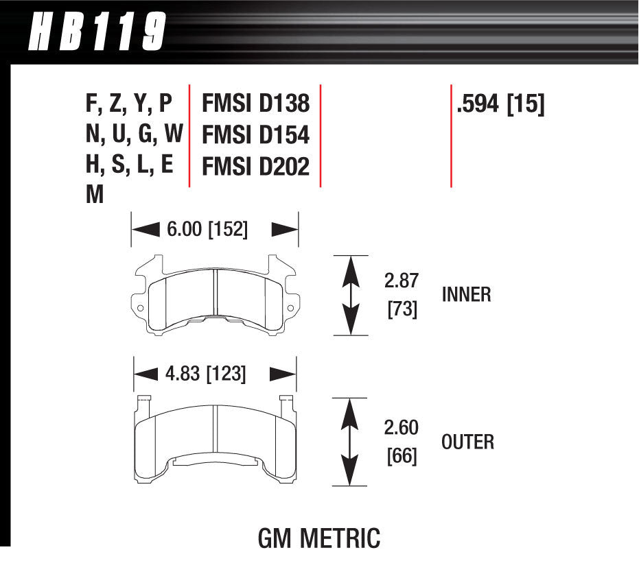 HPS BRAKE PADS