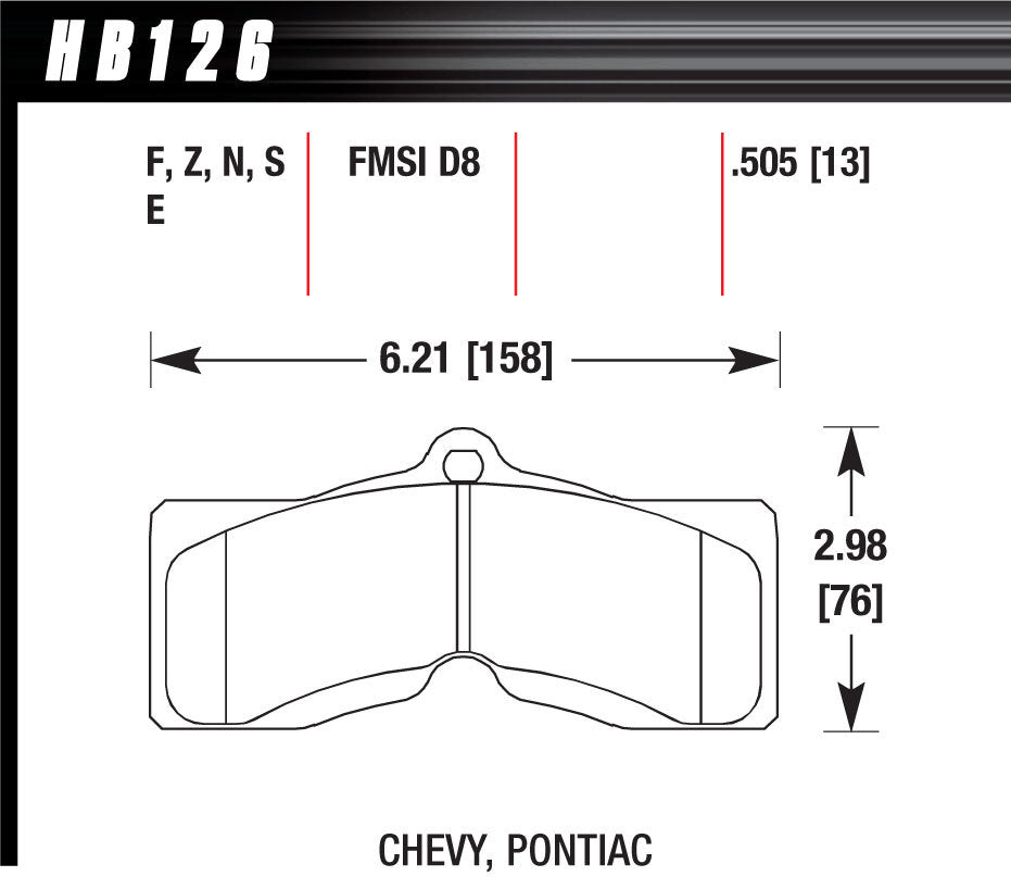 Disc Brake Pad - HB126Z505