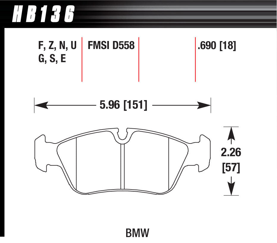 Brake Pads - HB136G690