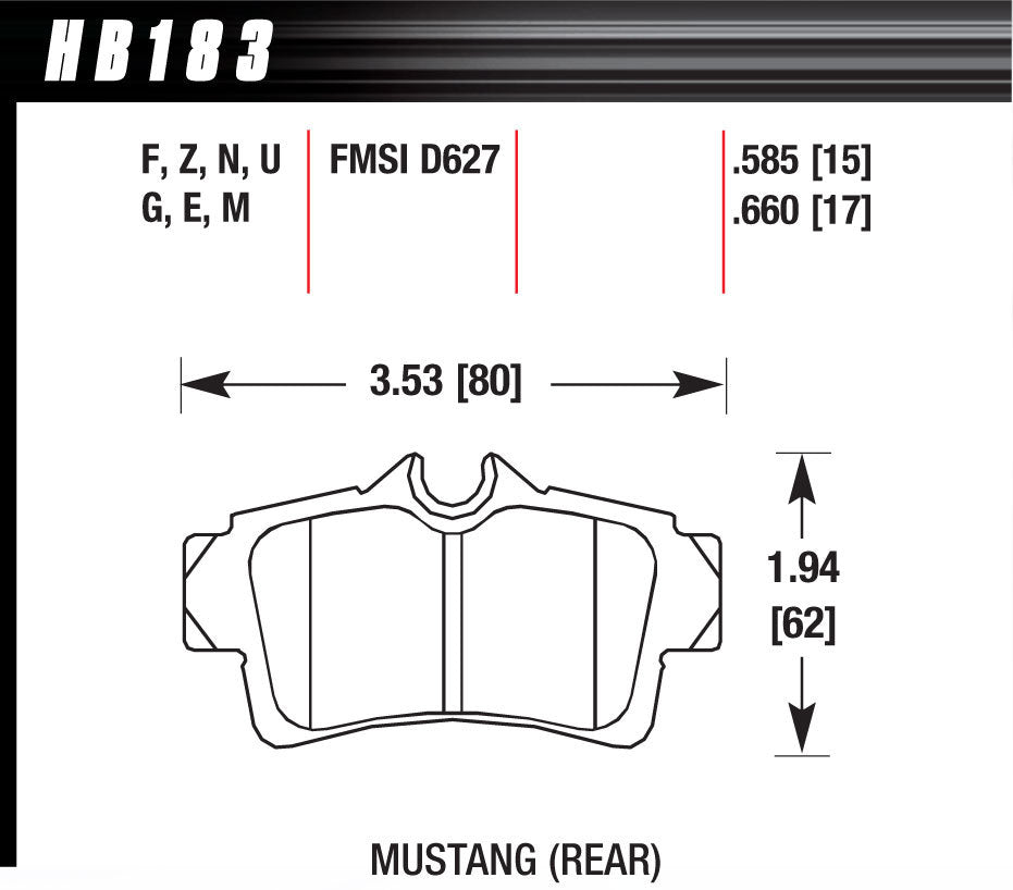 Hps Brake Pads - HB183F585