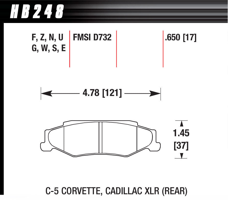 Hps Brake Pads - HB248F650