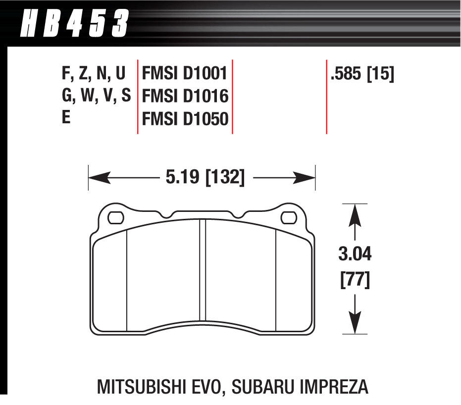 Brake Pads Street Hps - HB453F585