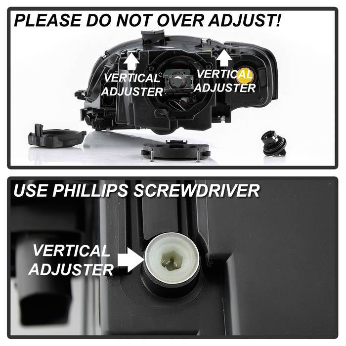 FR SPORT SPYDER XTune 06-08 Audi A4/S4 Halo Xenon HID Models Driver side headlight...