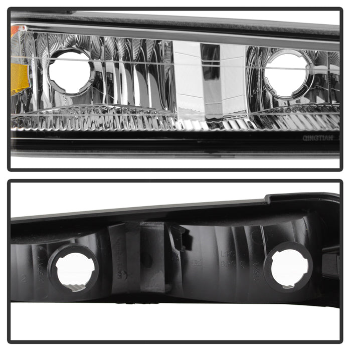 SPYDER Xtune Chevy Colorado 04-12 OEM Headlights w/ Bumper Lights Chrome HD-JH-CCOL04-SET-C 9032127