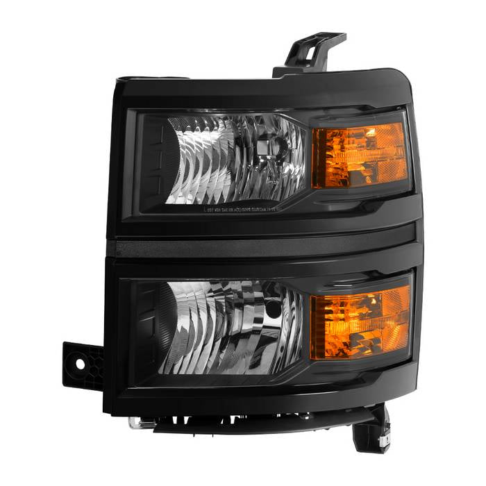 SPYDER xTune Chevy Silverado 1500 14-15 (Non-HD) Driver Side Headlight Black - OEM Left HD-JH-CS14-OEBK-L 9040108