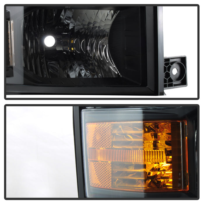 FR SPORT SPYDER xTune Chevrolet Silverado 1500 14-15 (Non-HD) OEM Projector Headlights - Black...