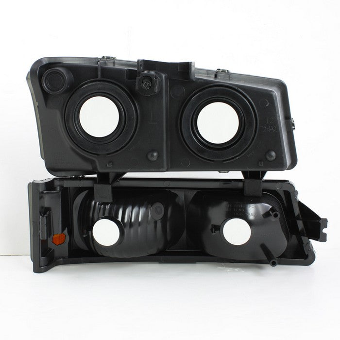 SPYDER Xtune Chevy Silverado 2500HD 03-06 Crystal Headlights w/ Amber Lights Smoke HD-JH-CSIL03-AM-SM-SET 5064523