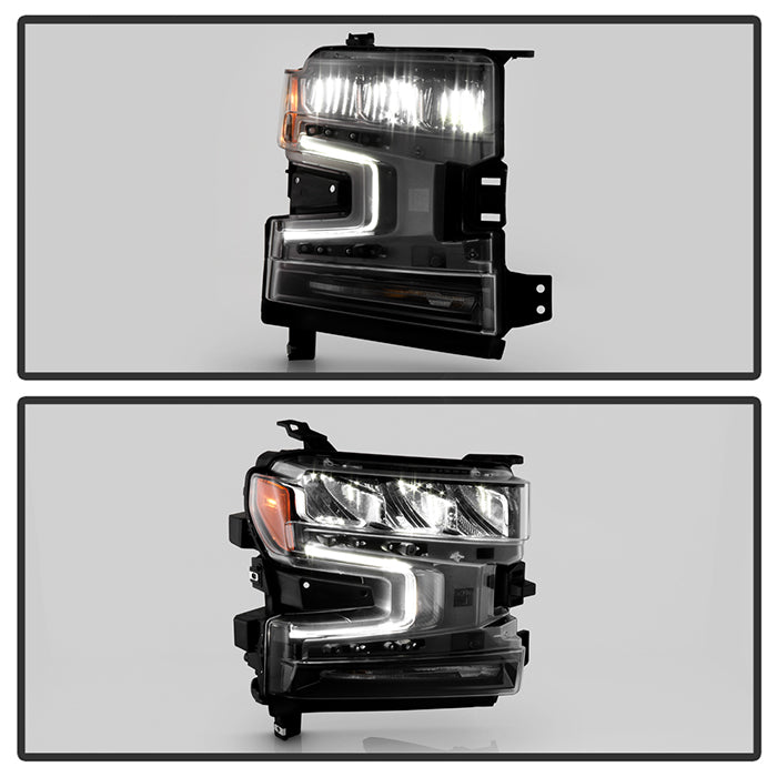 SPYDER 19-21 Chevy Silverado 1500 Full LED DRL and High/Low Beam w/ Halogen Signal - OE Right 9952395