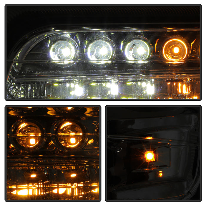 FR SPORT SPYDER Xtune Chevy TahOE 00-06 Headlights w/ LED Bumper Lights Amber Chrome...