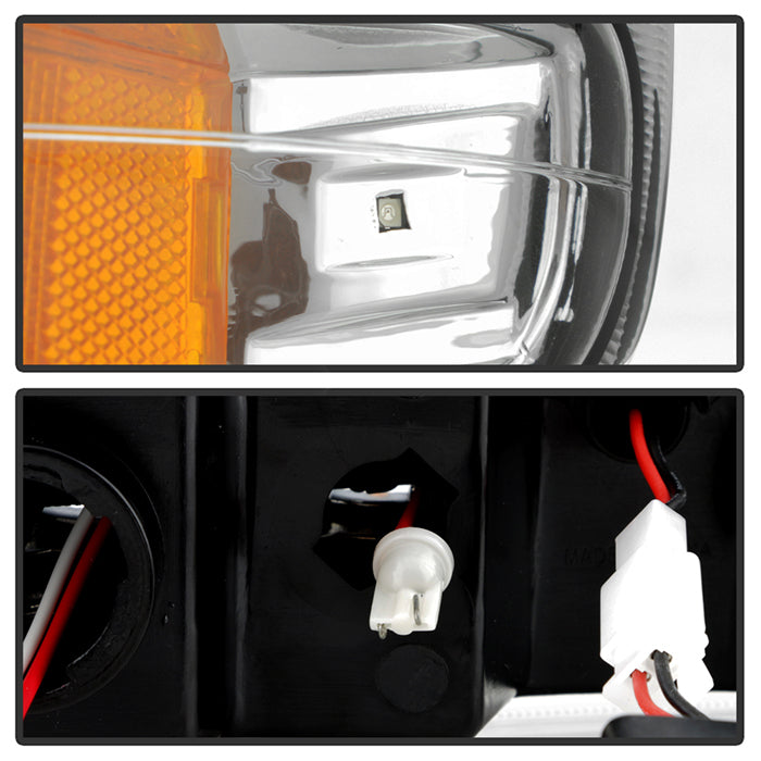 FR SPORT SPYDER Xtune Chevy TahOE 00-06 Headlights w/ LED Bumper Lights Amber Chrome...