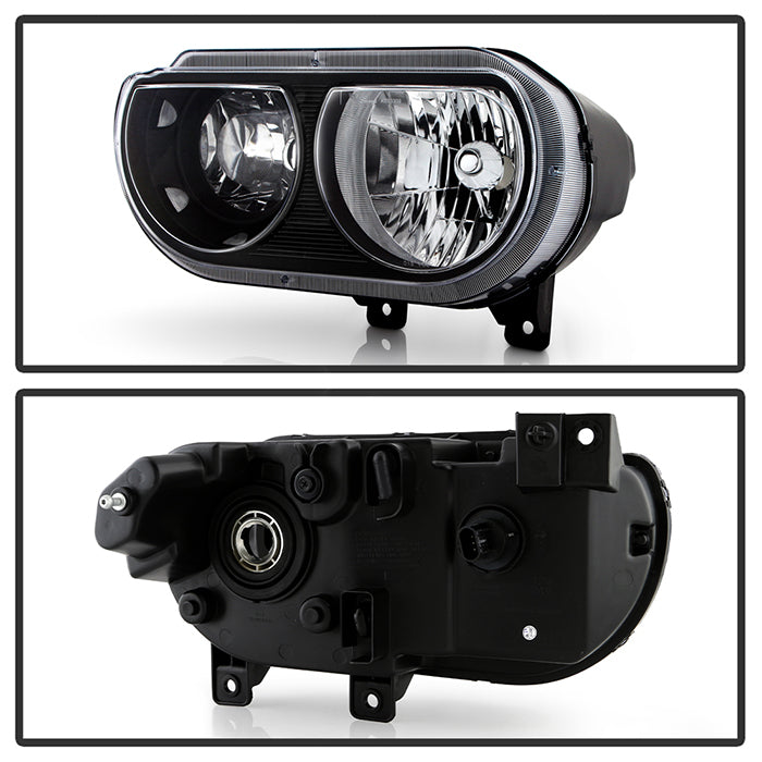 SPYDER Xtune Dodge Challenger 08-13 Halogen Only (Does Not Fit Hid Model) Headlights Black HD-JH-DCHAL08-BK 9026317