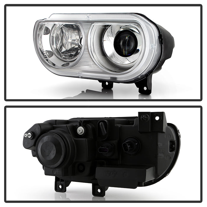 FR SPORT SPYDER Xtune Dodge Challenger 08-14 Xenon Hid Model Only Projector Headlamps Chrome...