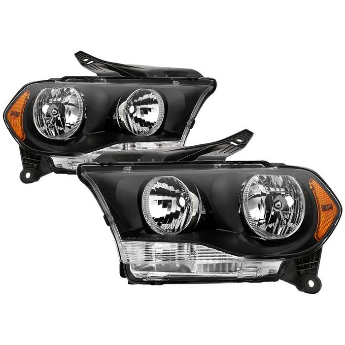 FR SPORT SPYDER xTune Dodge Durango 11-13 (Non-HID) OEM Style Headlamps - Black HD-JH-DDU11-AM-BK...