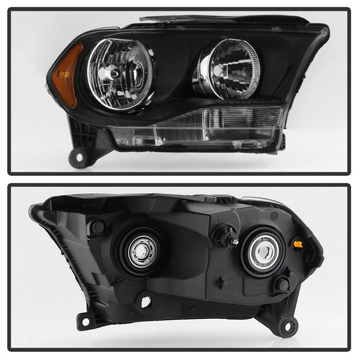 FR SPORT SPYDER xTune Dodge Durango 11-13 (Non-HID) OEM Style Headlamps - Black HD-JH-DDU11-AM-BK...