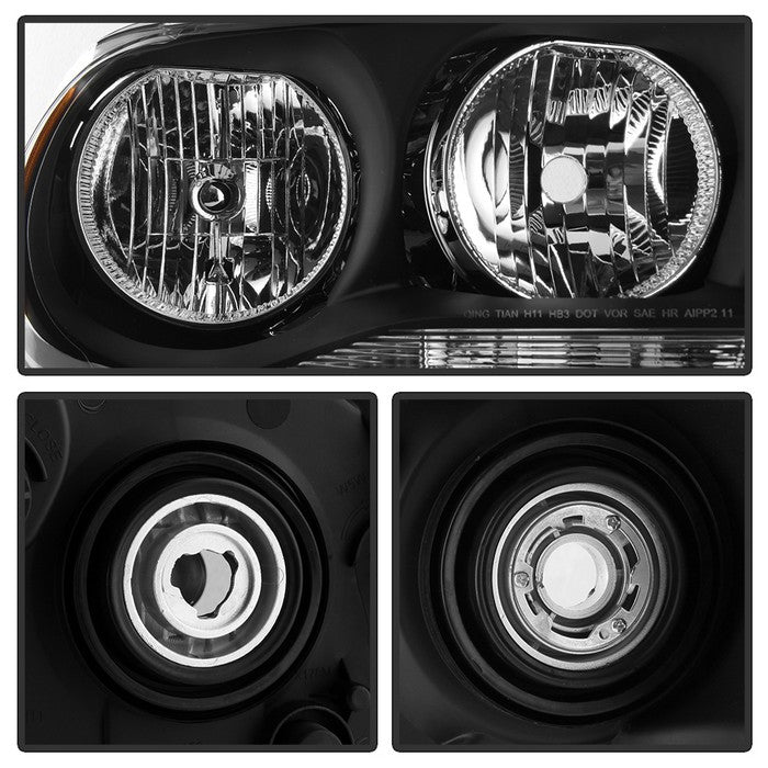 FR SPORT SPYDER xTune Dodge Durango 11-13 (Non-HID) OEM Style Headlamps - Black HD-JH-DDU11-AM-BK...