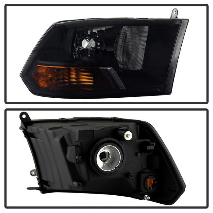 FR SPORT SPYDER Xtune Dodge Ram 1500 09-12 ( Non Quad Headlights ) Crystal Headlights Black...