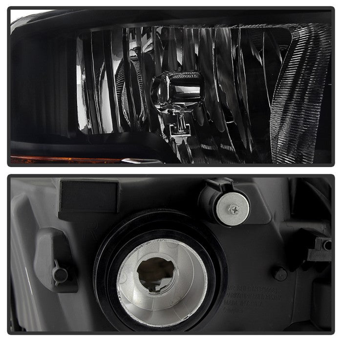 FR SPORT SPYDER Xtune Dodge Ram 1500 09-12 ( Non Quad Headlights ) Crystal Headlights Black...