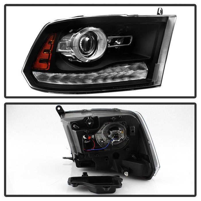FR SPORT SPYDER xTune Dodge Ram 13-17 ( w/ Factory Projector LED) OEM Style Headlight - Black...