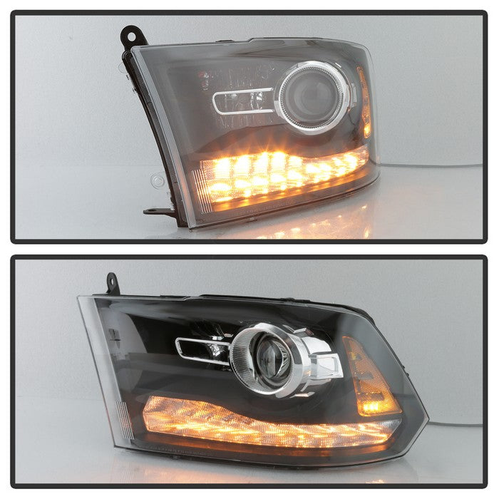 FR SPORT SPYDER xTune Dodge Ram 13-17 ( w/ Factory Projector LED) OEM Style Headlight - Black...