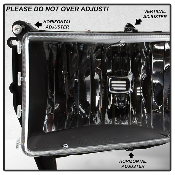 FR SPORT SPYDER xTune Dodge Ram 1500 94-01 OEM Style Headlights w/ Corner Lamps - Black OEM...