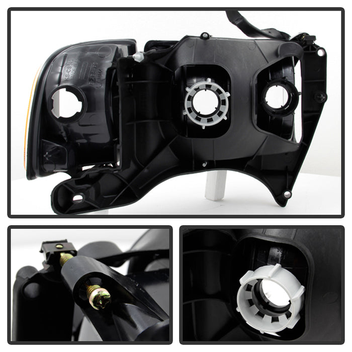 SPYDER Xtune Dodge Ram Sport Model Only 1999-2002 OEM Headlights Black HD-JH-DR99-SP-BK 9032158