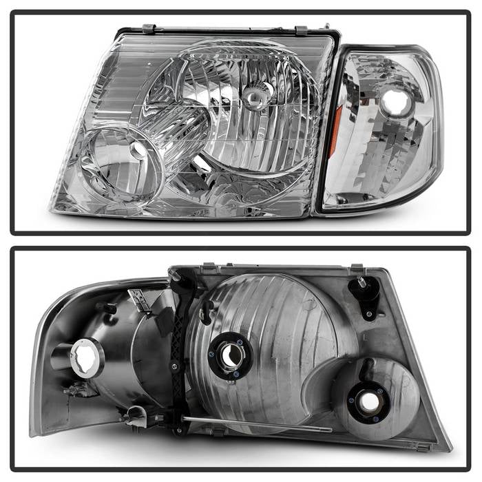 FR SPORT SPYDER xTune 02-05 Ford Explorer 4DR (Excl Sport) 4pc OEM Headlights w/Corner - Chrome...