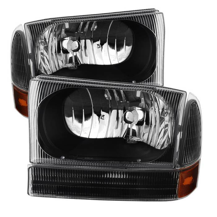 FR SPORT SPYDER Xtune Ford F250/350/450 Superduty 99-04 Crystal Headlights w/ Bumper Lights...